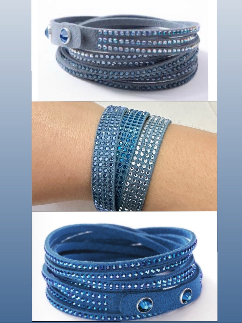 Touchstone Crystal Wrap Bracelet BUNDLE - Inclides 2 wrap bracelets